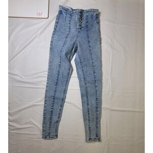 Womens No‎ Boundaries Blue Jeans. Size 1 Juniors/Teens. Super Skinny.  Mid-rise